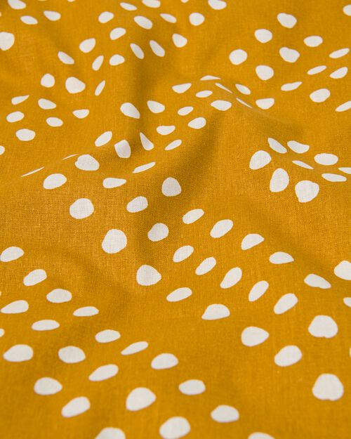 housse de couette coton doux 140x220 boho ocre