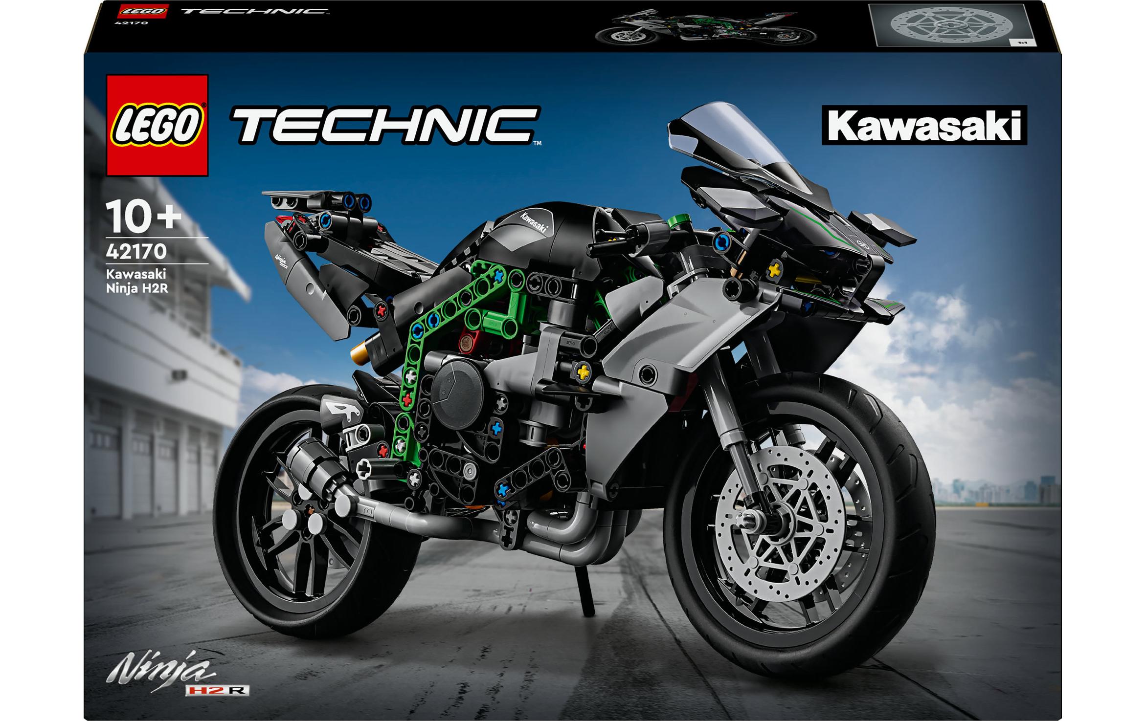 Technic Kawasaki Ninja H2R Motorrad 42170Kreatives Bauset im Massstab 1:8