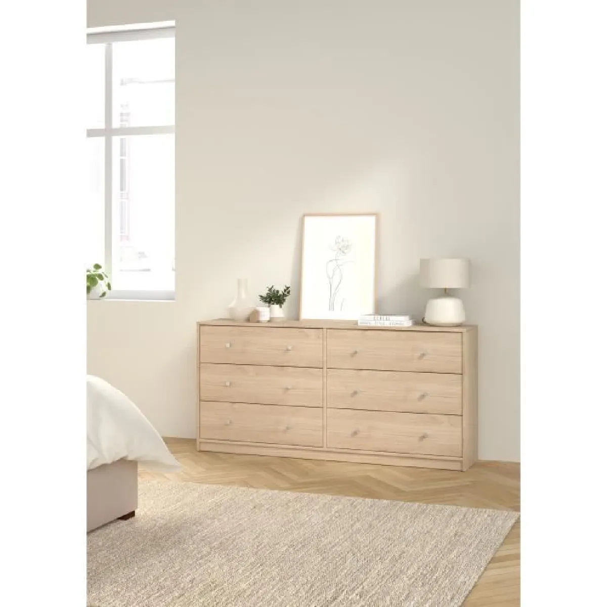 Cstore Commode OREGON - Chêne, 143x30x68 cm