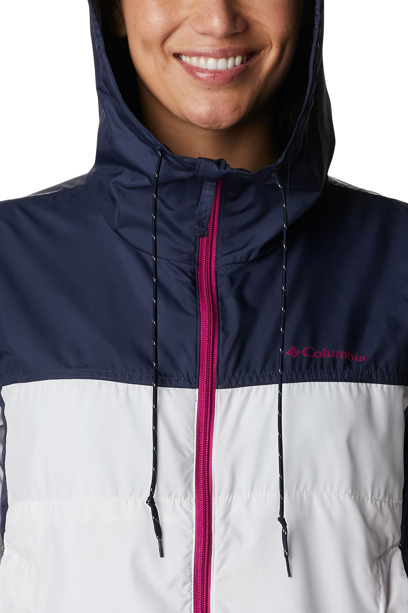 Jaqueta corta-vento feminina Columbia Flash Challenger™ - Nova - Branca