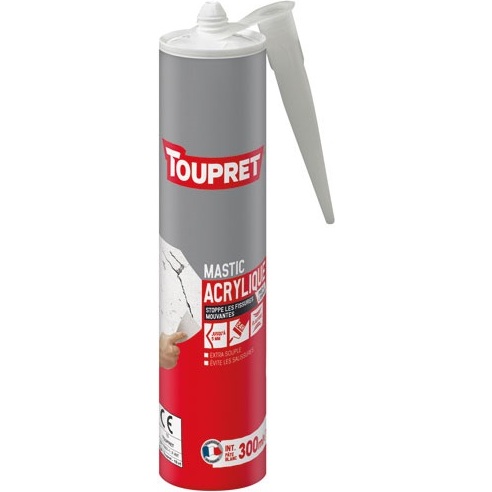 Mastic acrylique - stop fissures mouvantes - 300 mL