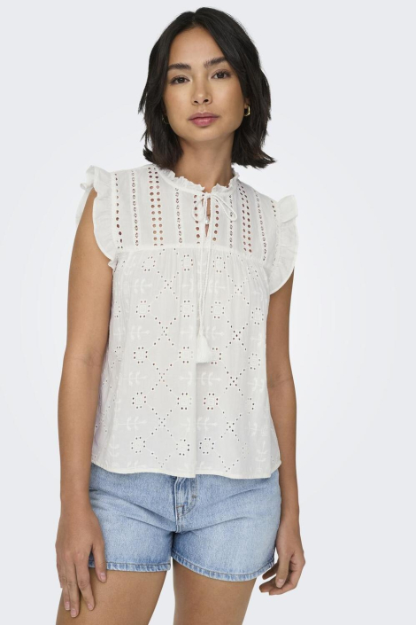 Only witte dames t-shirt