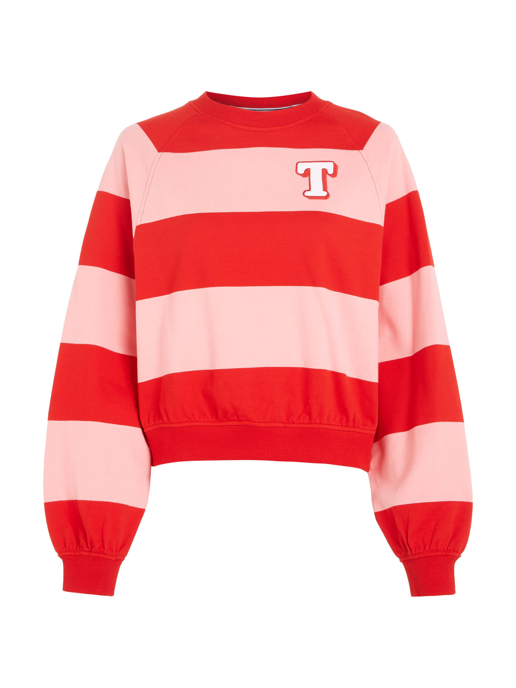 Tommy Jeans| Damen Sweatshirt TJW RLX LETTERMAN STRIPE CREW
