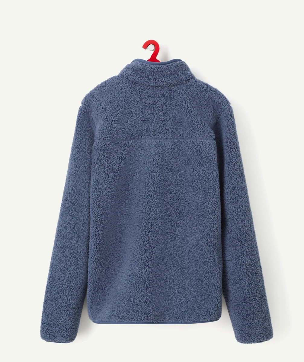 COLUMBIAVESTE ZIPPÉE EN SHERPA RUGGED RIDGE BLEUE