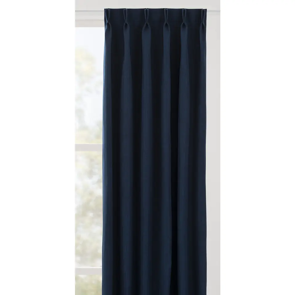 Gordijnstof Bowie - donkerblauw