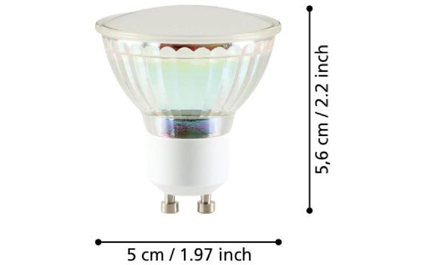 Lampe 2.8 W GU10 WarmweissLED-Leuchtmittel aus satiniertem Glas