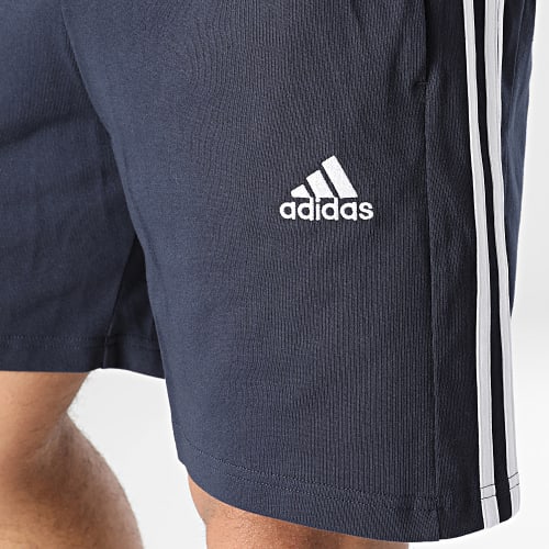 Short Jogging A Bandes IC9379 Bleu Marine
