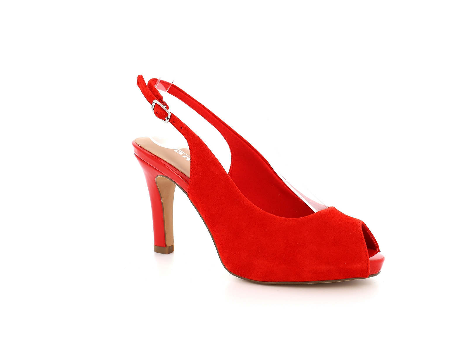 Tamaris-29609 Nubuck Velours Rouge