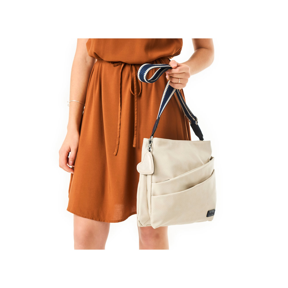 Rieker Tasche beige grau