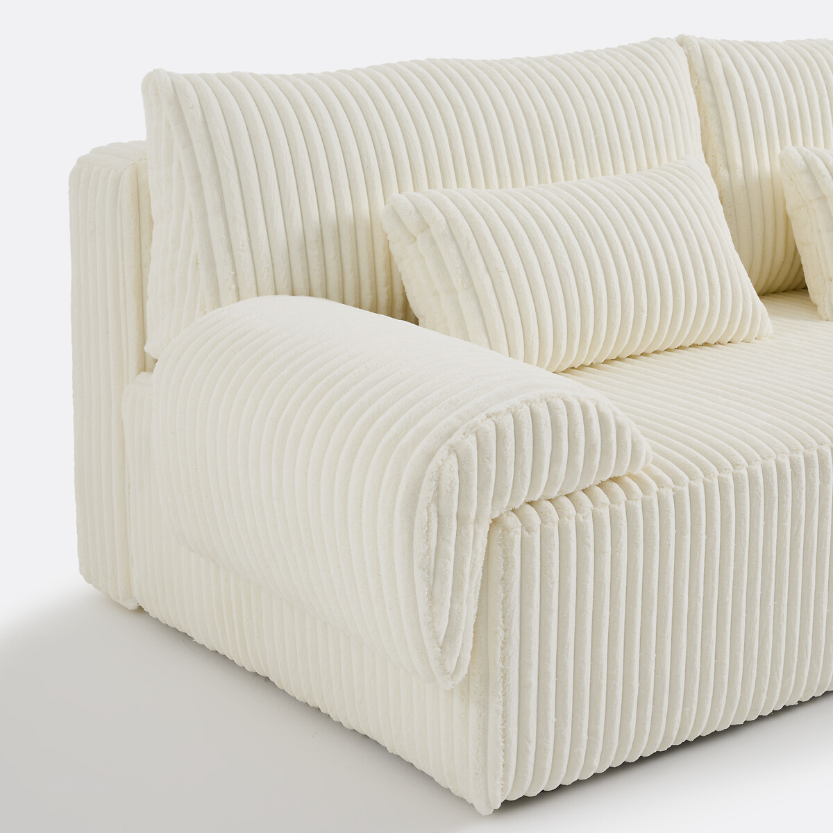 LA REDOUTE INTERIEURS<br>Sofá de 3 lugares. Veludo XL, Maona