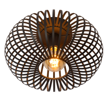 Lucide plafonnière Manuela 60W zwart