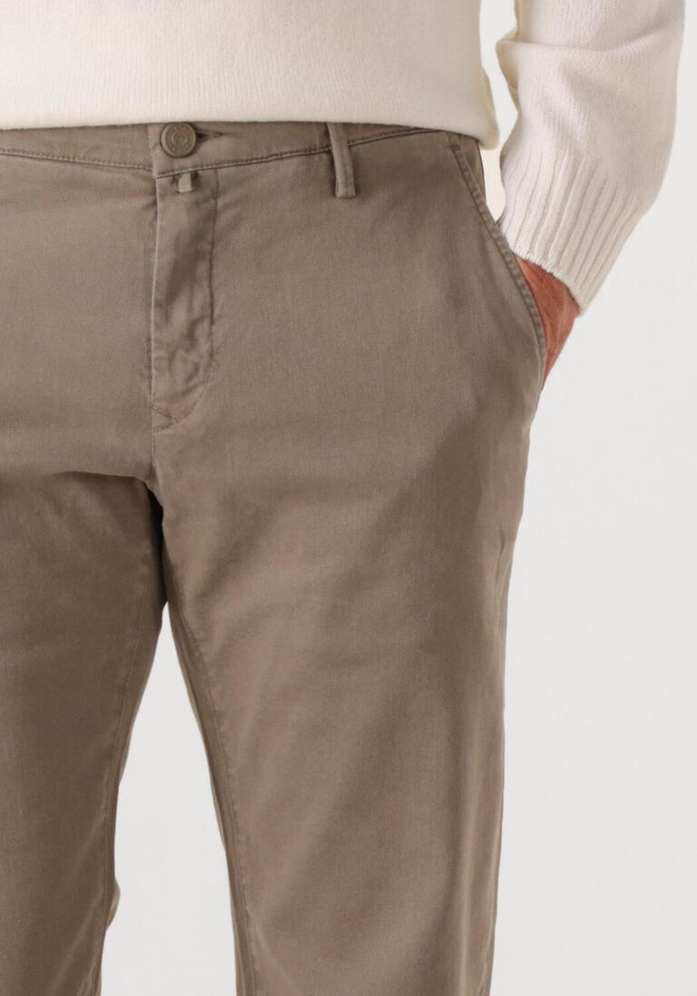taupe jacob cohen chino pantalone slim fit bobby