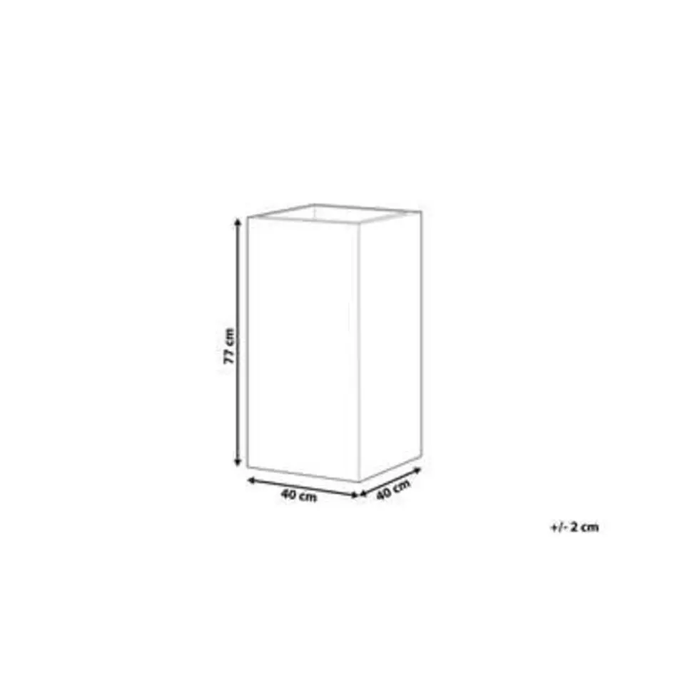 DION - Plantenbak - Lichtbeige - 40 cm - Klei-vezelmengsel