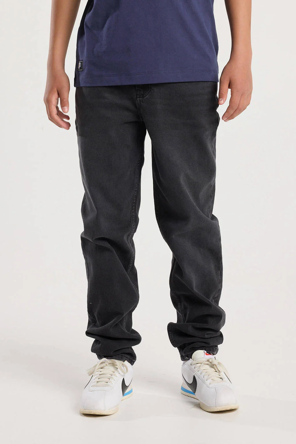 America Today waist straight leg jeans zwart