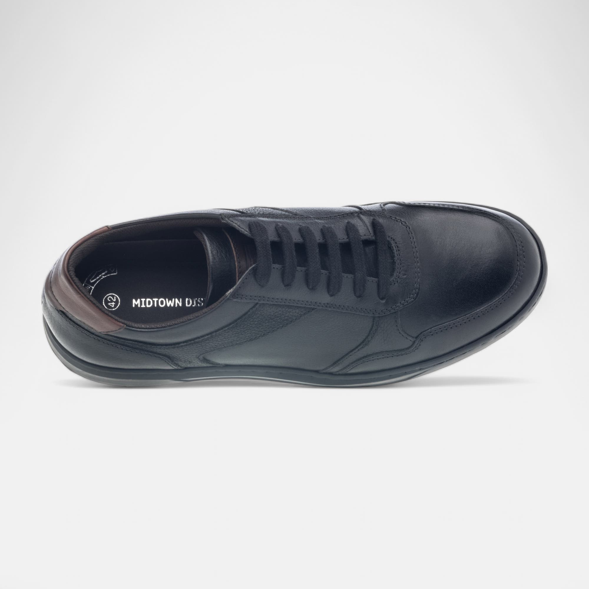 Baskets basses Homme en cuir noir