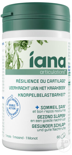 Iana Résilience du Cartilage + Sommeil Sain 60 Comprimés