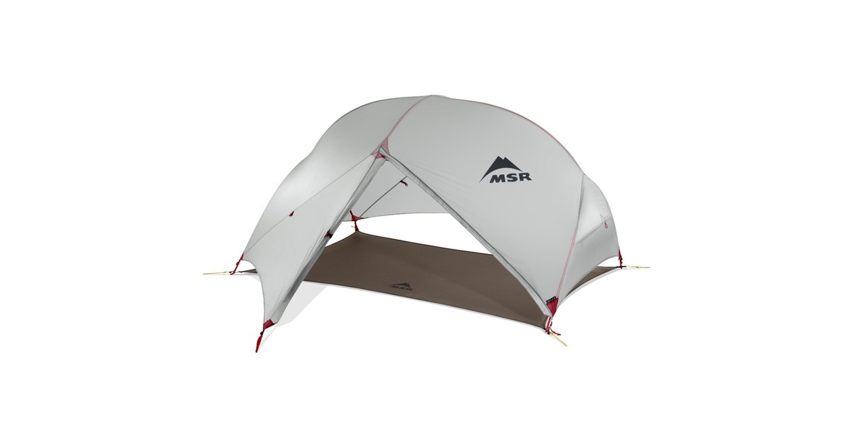 MSRHubba Hubba NX 2-Person Backpacking Tent  (Lichtgrijs/rood)