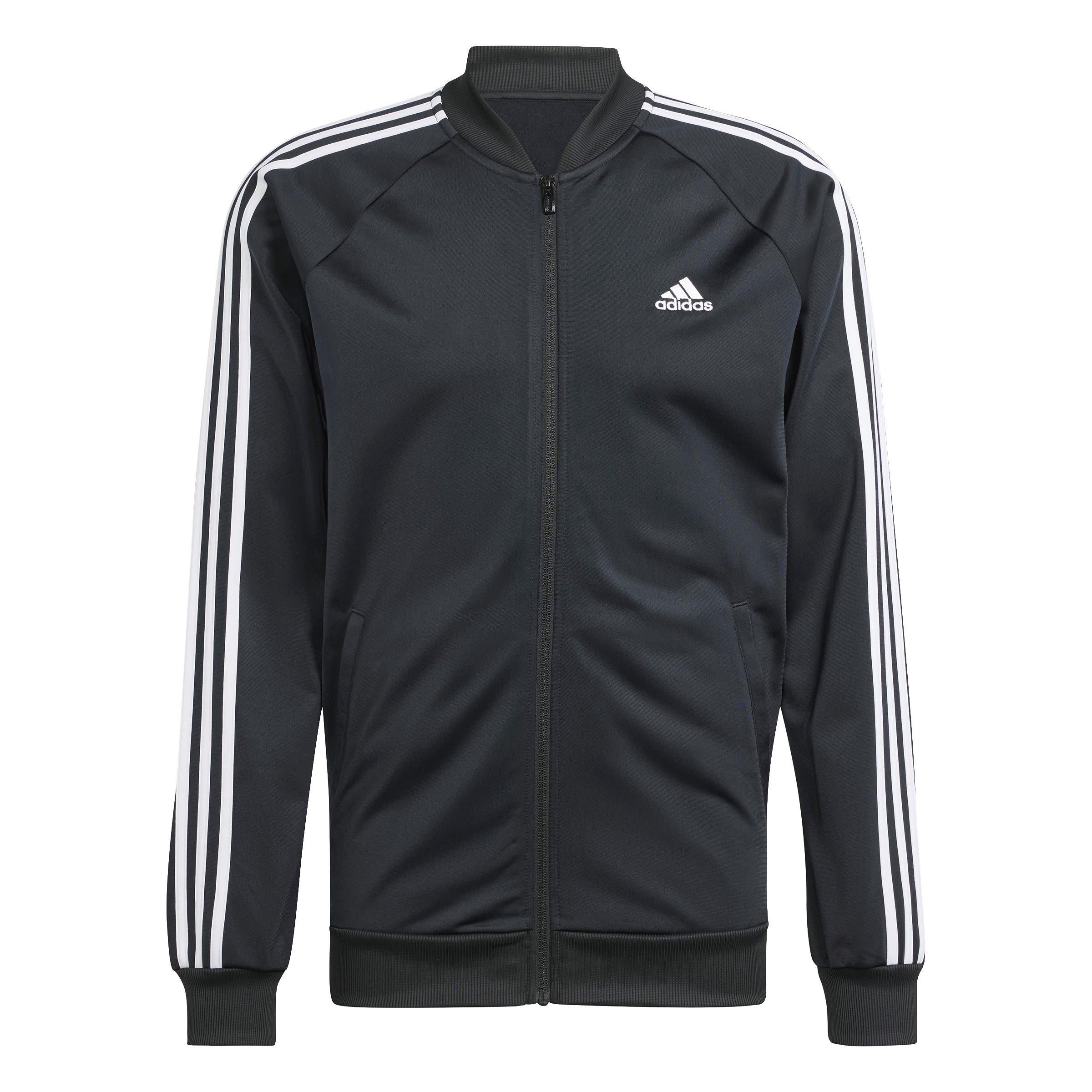 adidas Essentials Woven 3 Stripes Track Jacket Mens