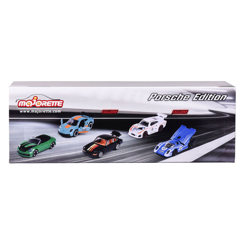 Majorette Porsche Motorsport Auto's Giftpack, 5st.
