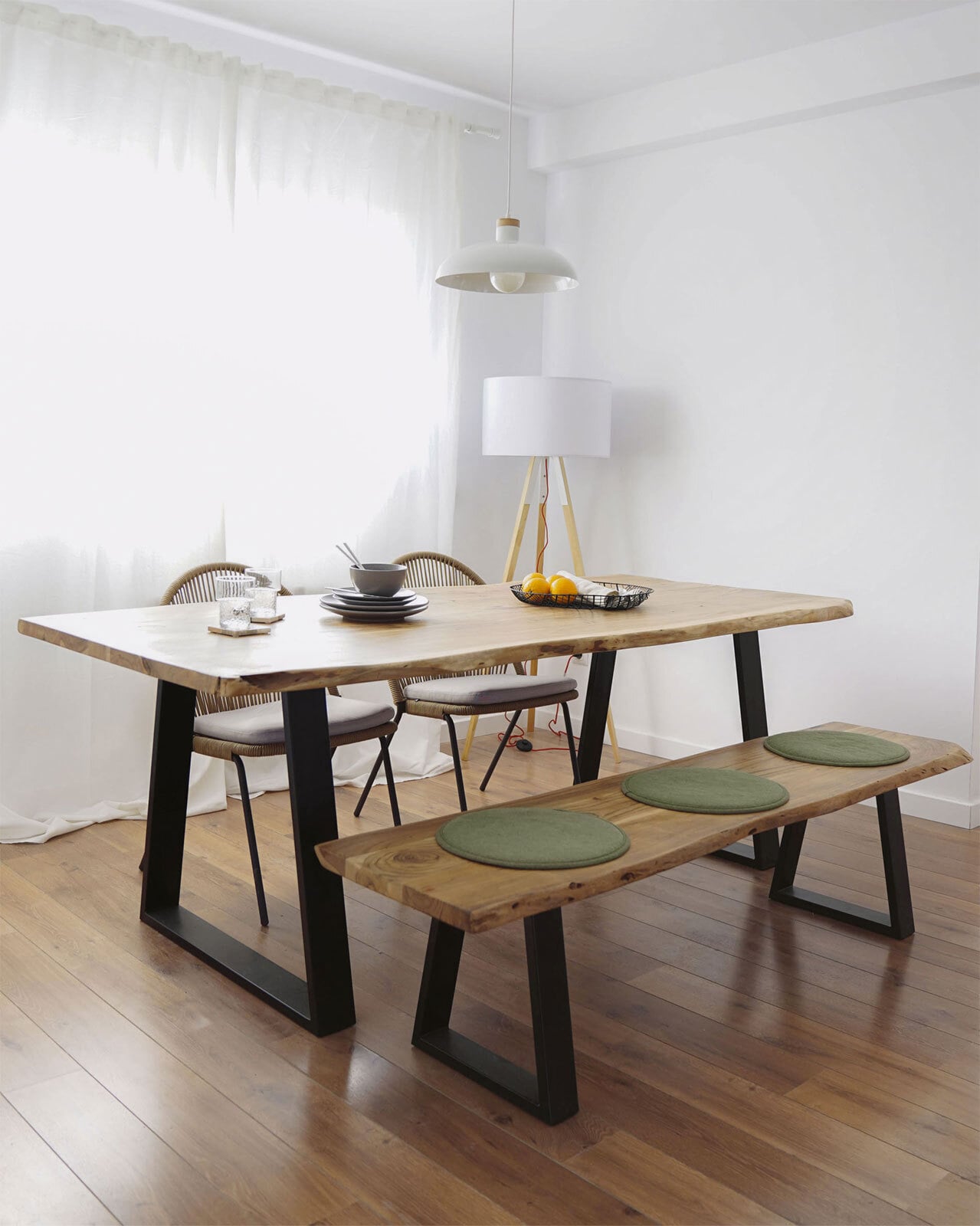 Kave Home Esstisch ALAIA 220 x 100 cm Akazie massiv