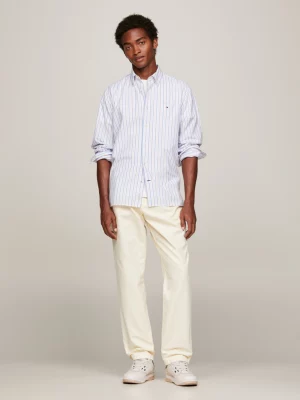 Camisa de corte regular com listras verticais