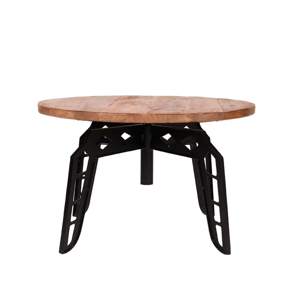 LABEL51 Salontafel Pebble - Rough - Mangohout - Rond - 80 cm