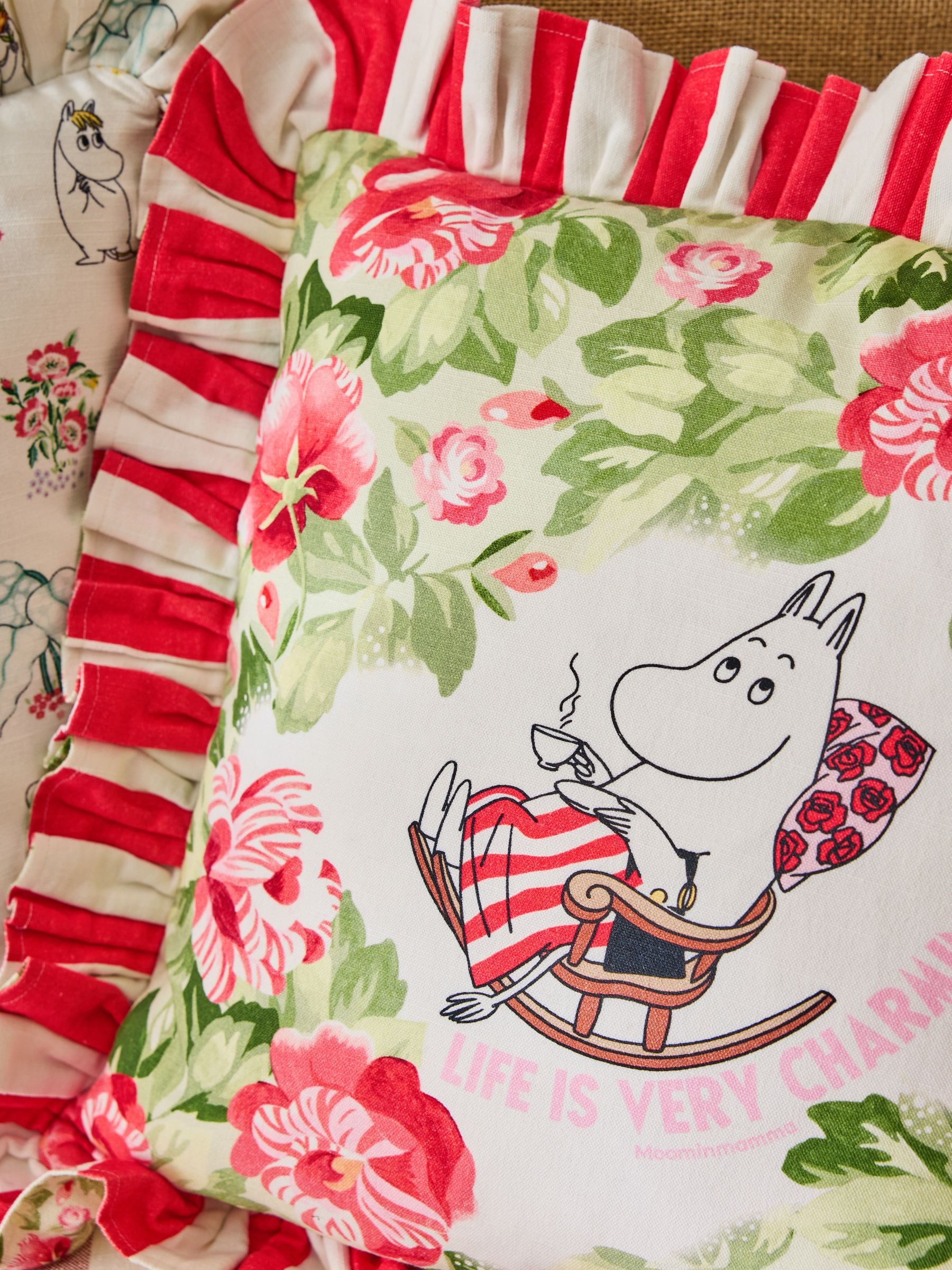 Cath Kidston Moomin Mamma Ruffle Edge Cushion