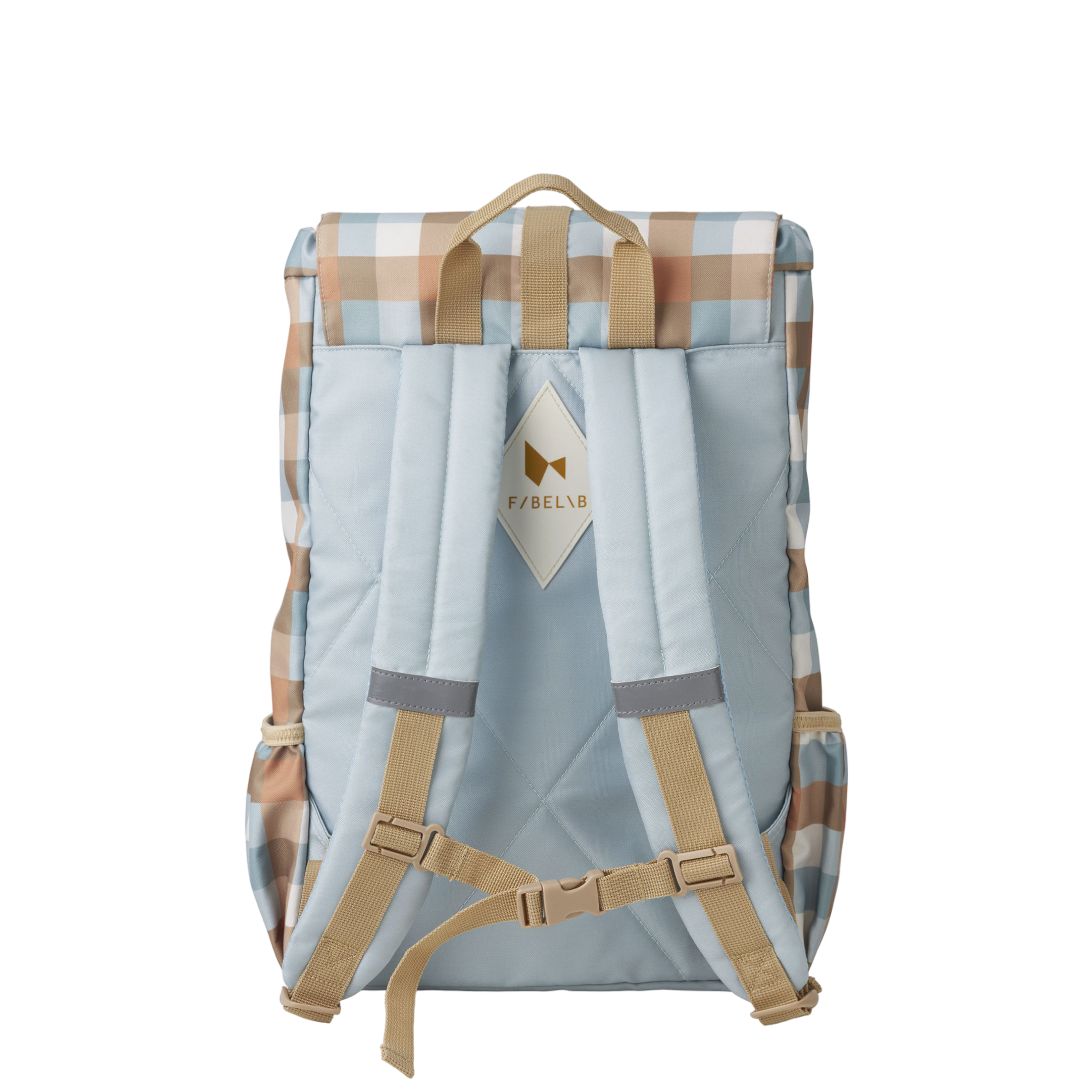 Rucksack  Fabelab Cottage Blue Checks gross
