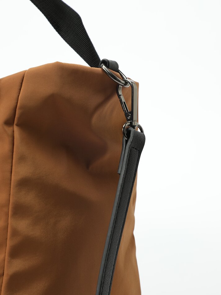 Maxi shopper bag - Marrom escuro