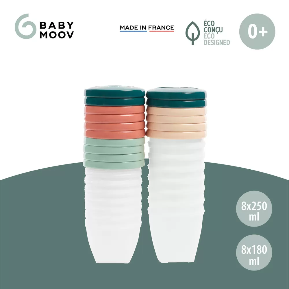 Babymoov ECO Madbøtter - 16 stk.