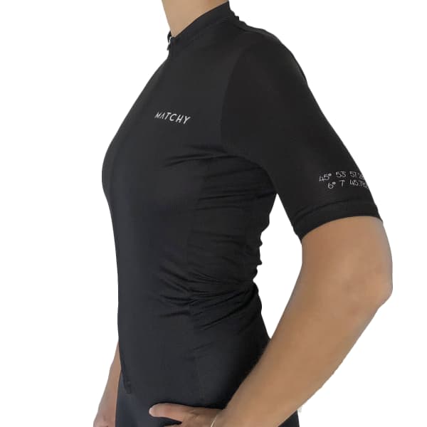 Maillot vélo MATCHY CYCLING MAILLOT ESSENTIEL NOIR
