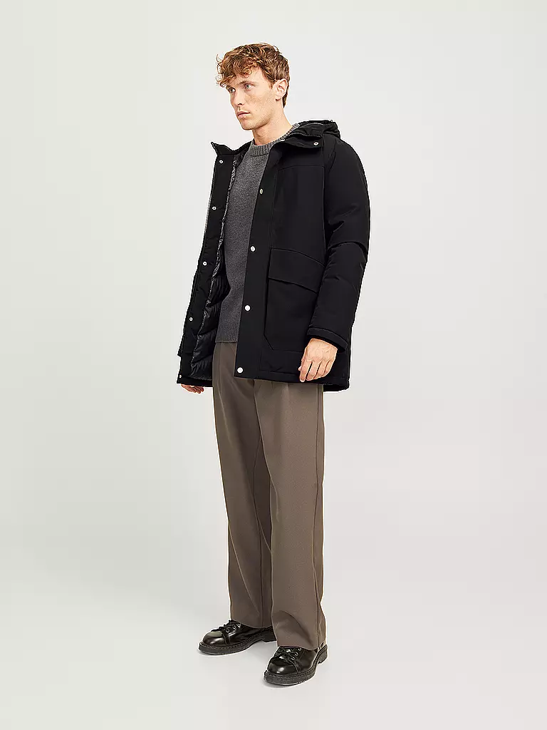 JACK & JONES Parka JJETREK schwarz