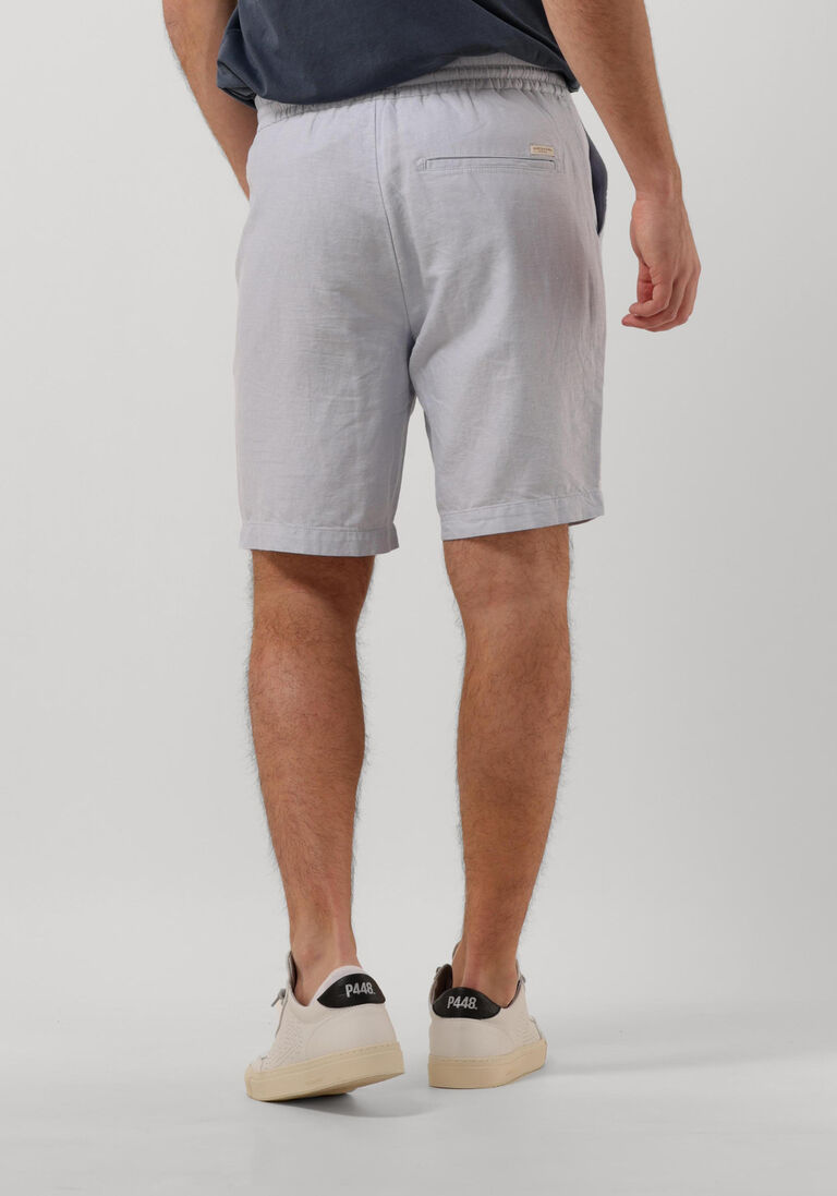 SCOTCH & SODA lichtgrijze scotch & soda korte broek fave - cotton/linen twill bermuda short