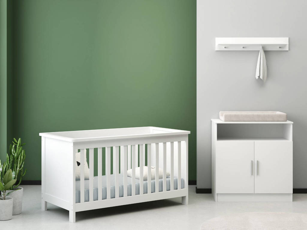 meegroei babykamer Texas Wit (2-delig)