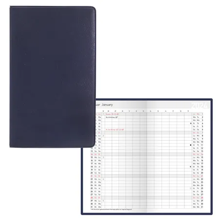 Idena Taschenplaner 2024 classic blau FSC-Mix