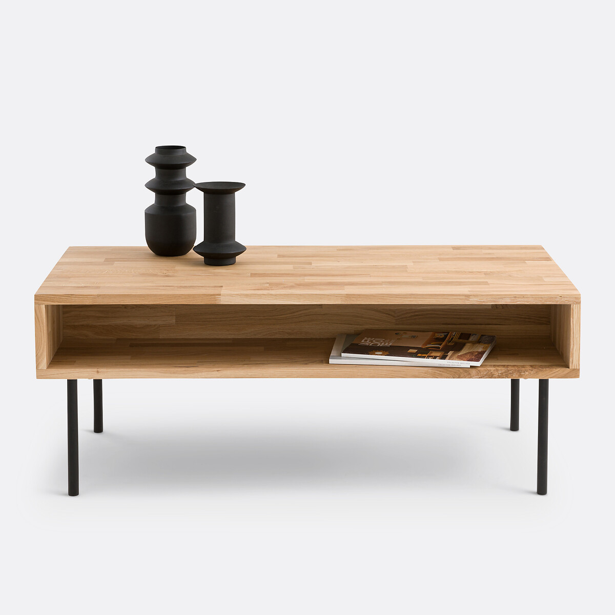 LA REDOUTE INTERIEURS<br>Mesa de centro de carvalho, Adza