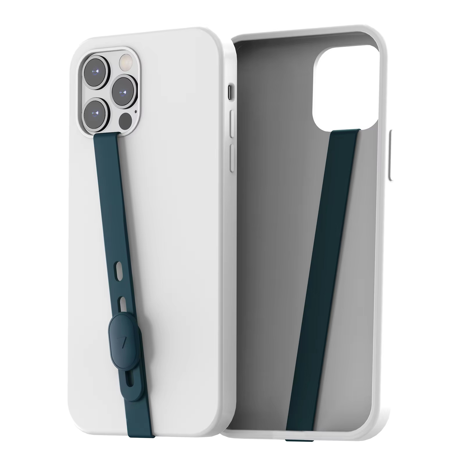 Universal Silikon Finger Griff Strap Halterung für Smartphones - Blau
