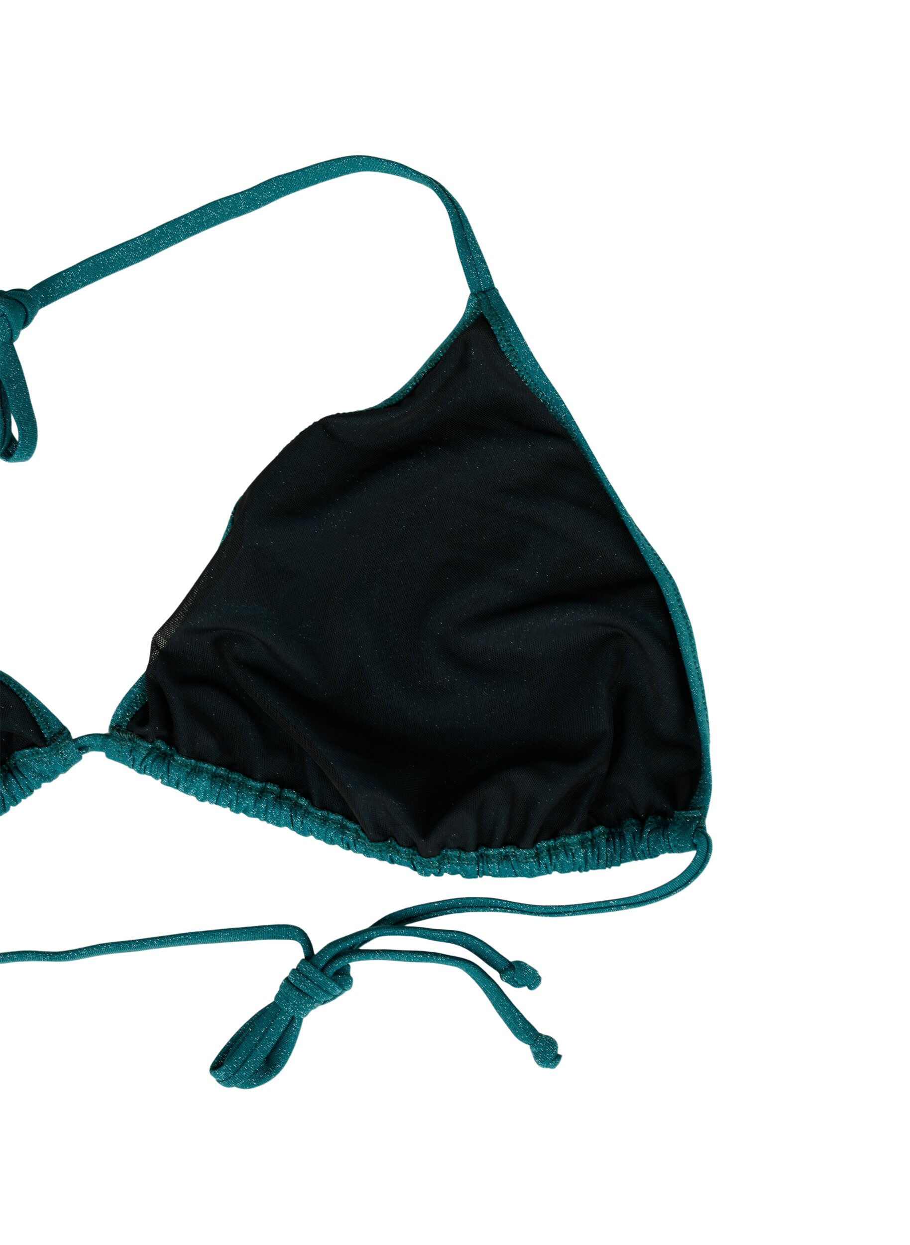 Glitter trekants bikinioverdel