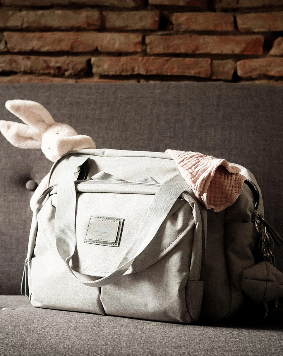 Wickeltasche GENEVA II (44x26x30,5) in grey melange