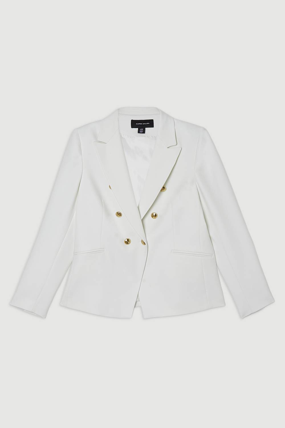 KarenMillen Blazer militaire à boutons sur mesure pour grandes tailles