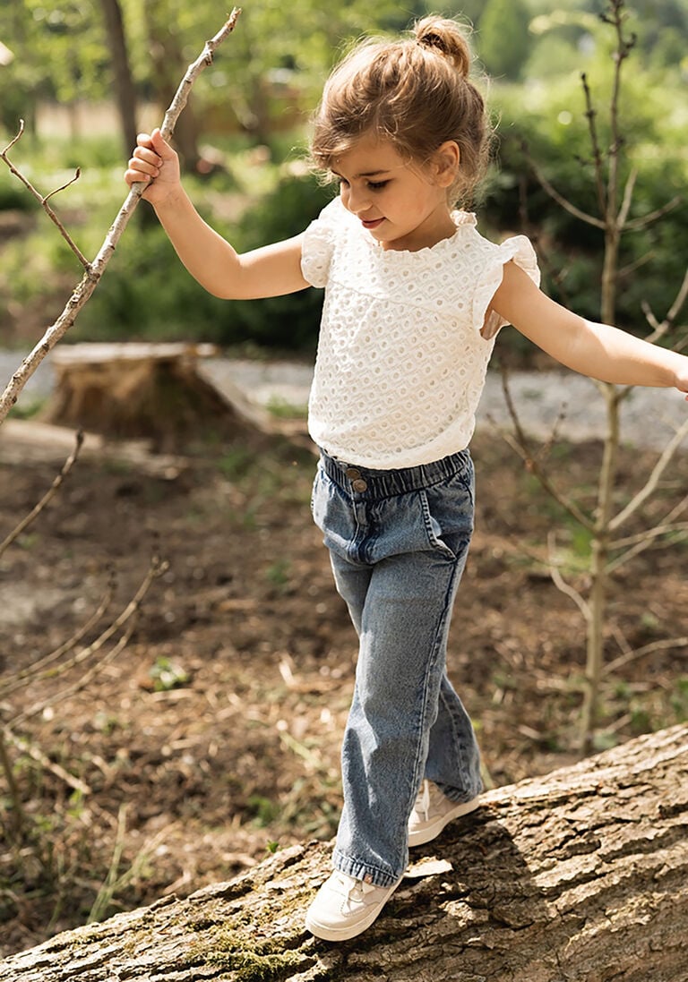 KOKO NOKO blauwe koko noko wide jeans t46979-37