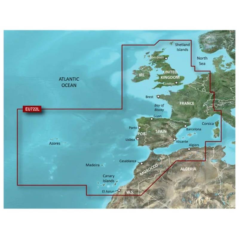 Cartographie Garmin Bluechart G3 Zone Large