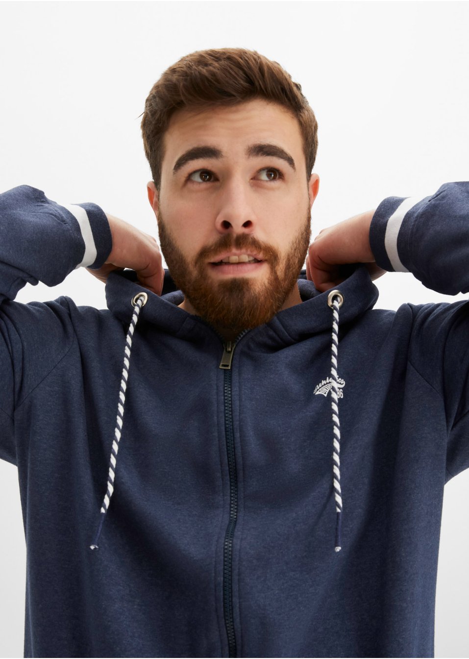 Gilet sweat à capuche coupe confort