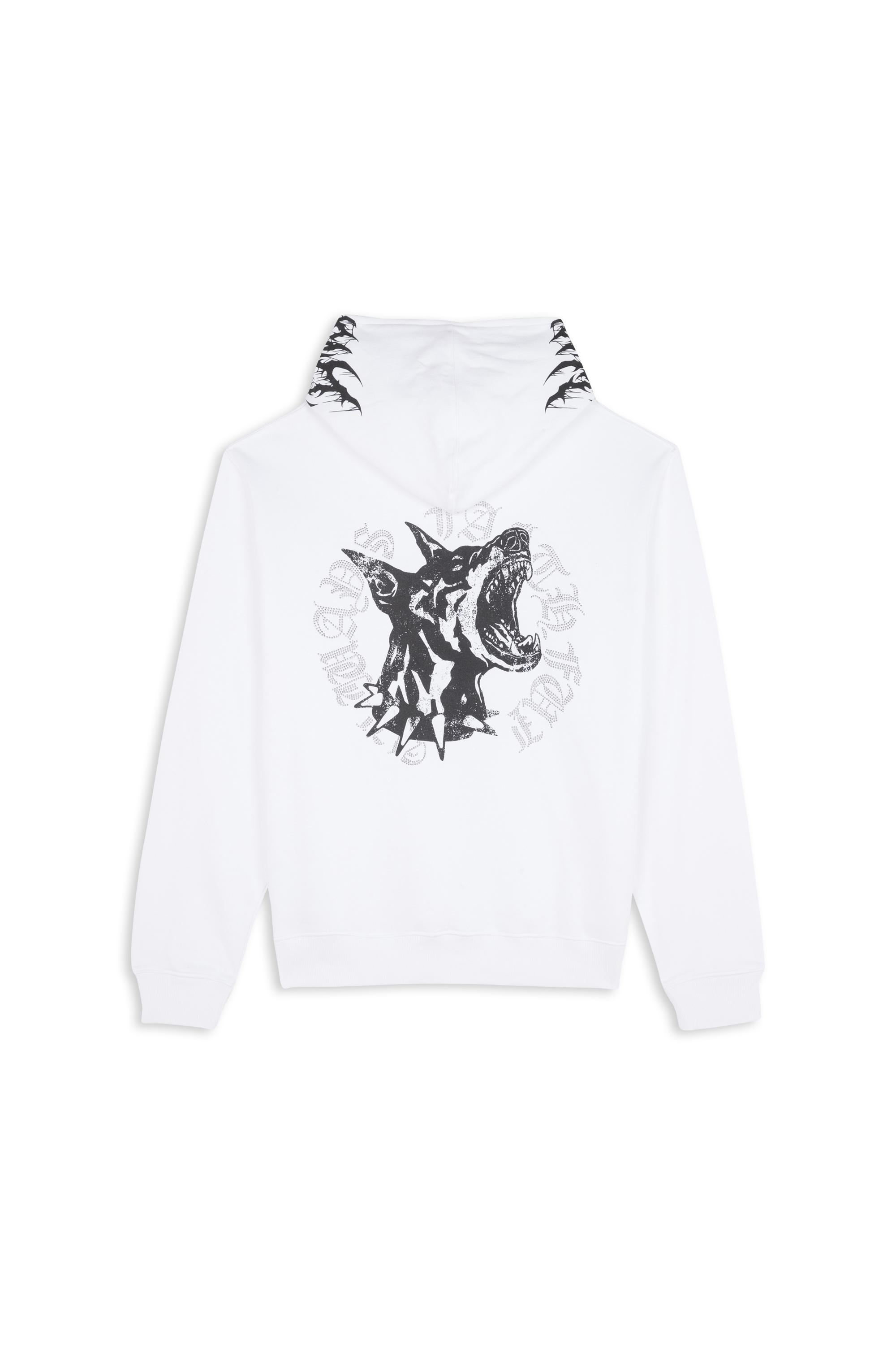 WASTED Hoodie zippé Full zip blitz  Blanc
