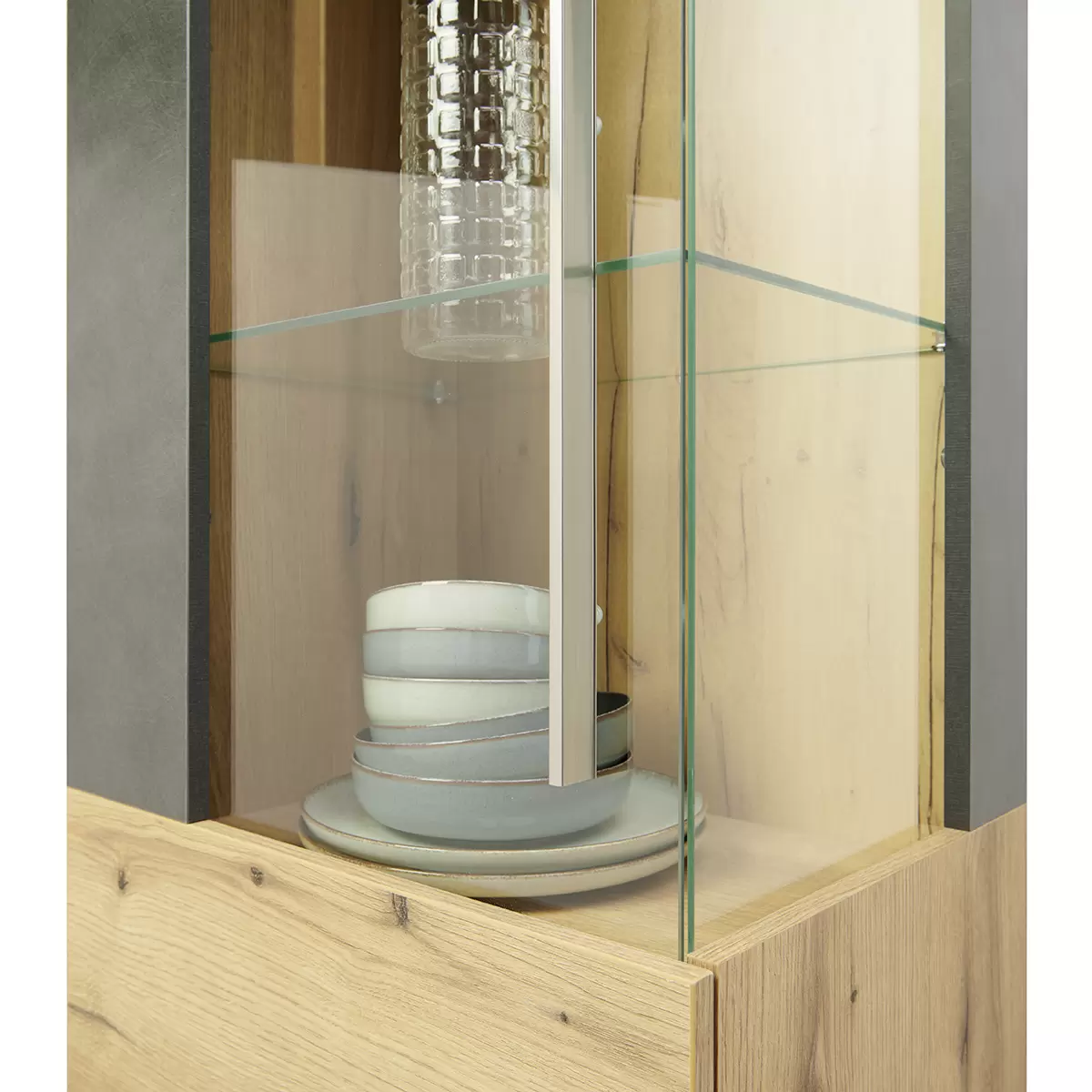Vitrine Limit braun,anthrazit