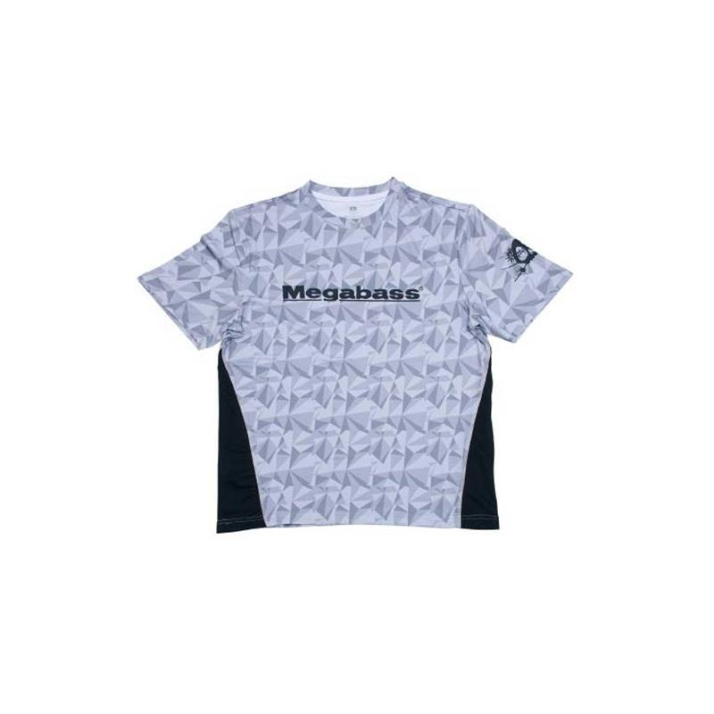 Tee Shirt Manches Courtes Homme Megabass Game - Blanc