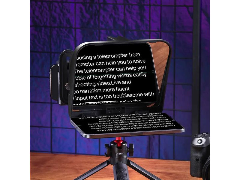 Ulanzi Teleprompter für Smartphones/Kameras RT02 Teleprompter für Handys, Tablets und Kameras