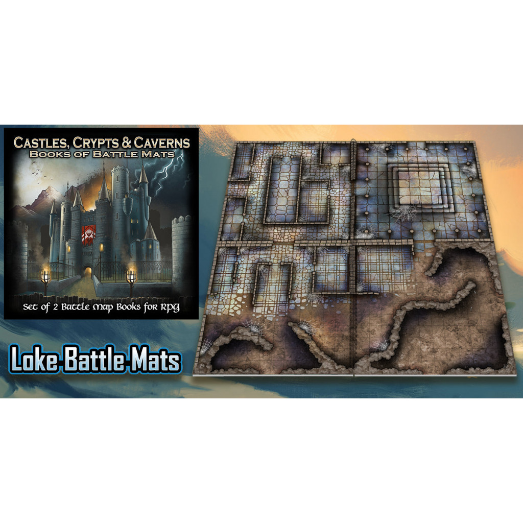 Book of Battle Mats - Castles, Crypts and Caverns