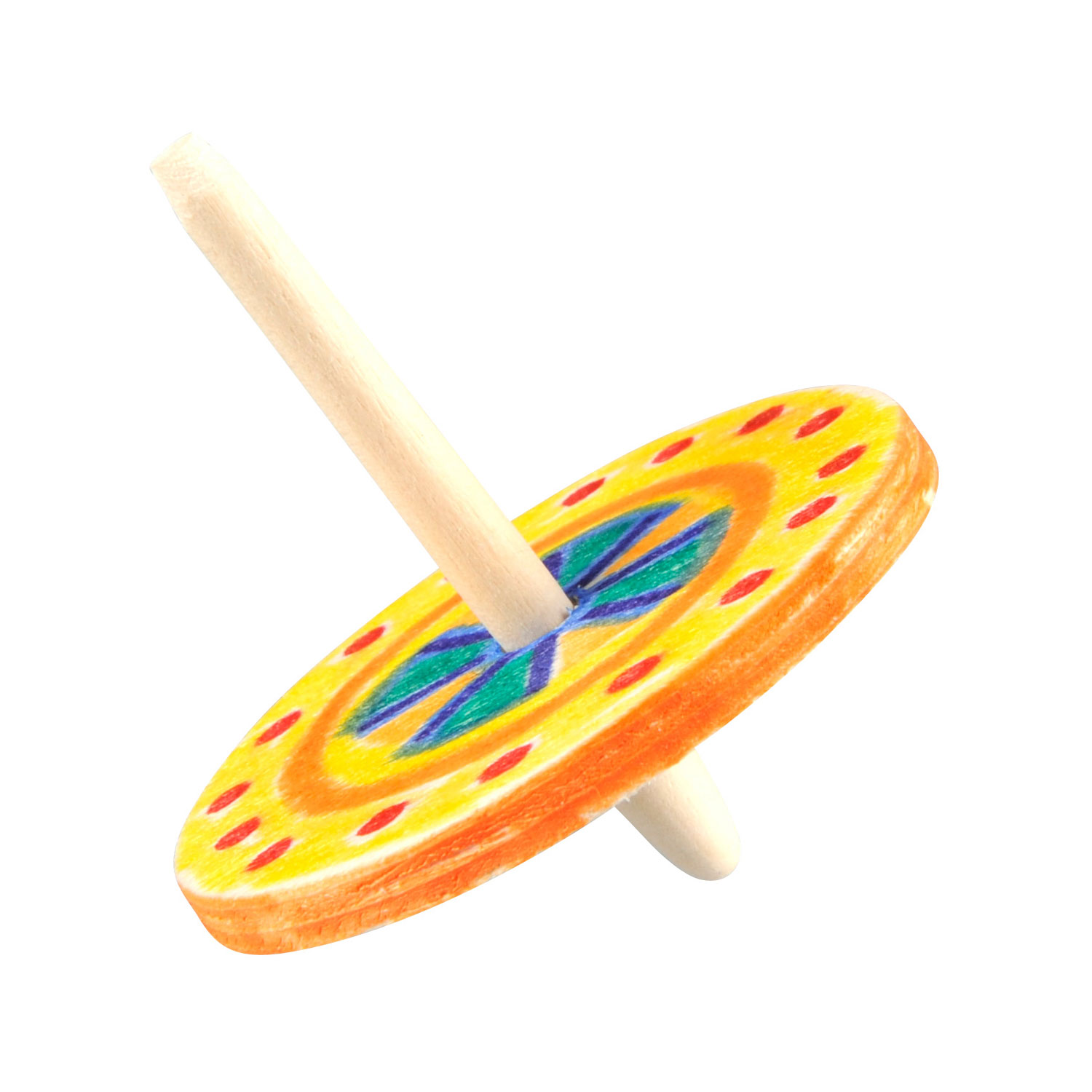 Kleur je eigen Houten Tol