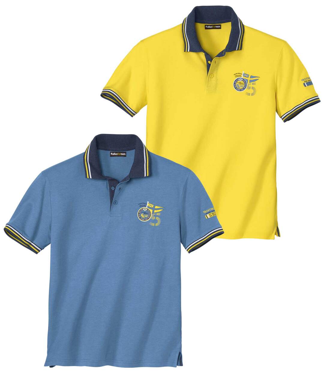 Lot de 2 Polos Jersey Newport
